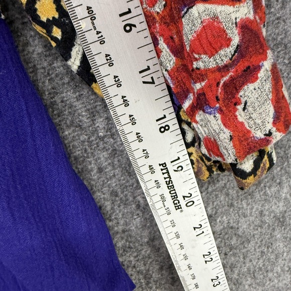 Cherry Creek 2 Piece Skirt Set Womens 1X Purple Patchwork Rayon Made in USA Boho - Picture 6 of 15